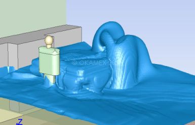 Bild CFD-Simulation Oberflchenbearbeitung